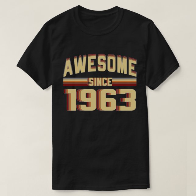 Camiseta Desde 1963 vintage impressionante 56 anos de (Frente do Design)