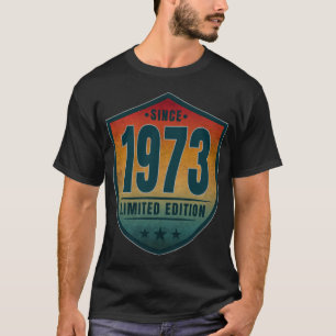 Camiseta Desde 1973 Edição Limitada Vintage Retro Pôr do So