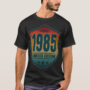 Camiseta Desde 1985 Edição Limitada Vintage Retro Pôr do So