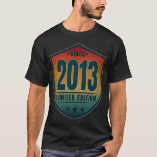 Camiseta Desde 2013 Edição Limitada Vintage Retro Pôr do So
