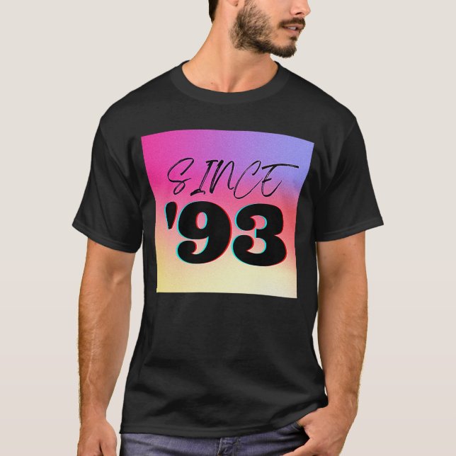Camiseta Desde 93 a "Gradient Black Lettering" (Frente)