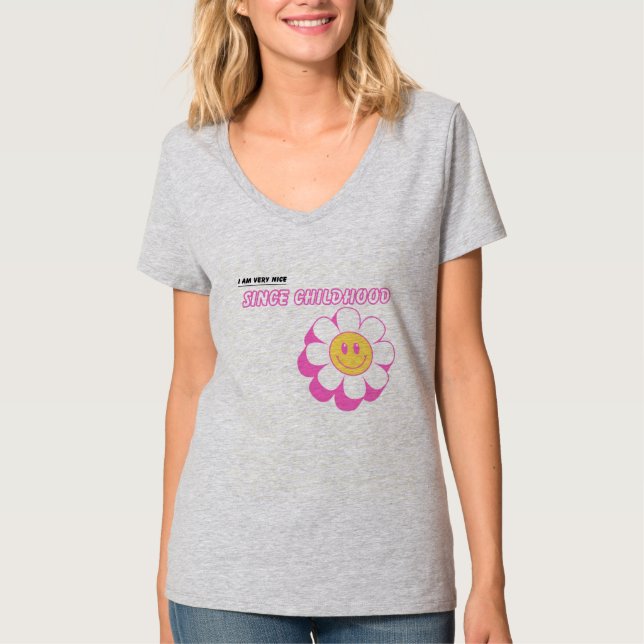 Camiseta Desde a infância, mulheres de aço leves, camiseta- (Frente)
