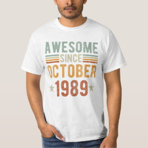 Camiseta Desde Outubro De 1989 35 Anos
