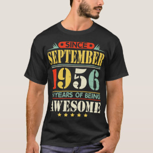 Camiseta Desde Setembro De 1956 Feliz Aniversário Para Papa