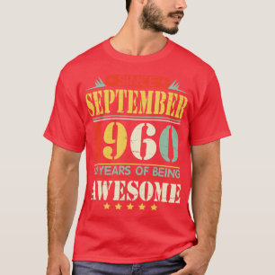 Camiseta Desde Setembro De 1960 Feliz Aniversário Para Papa