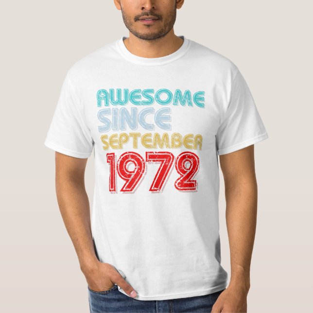 Camiseta Desde setembro de 1972 (Frente)