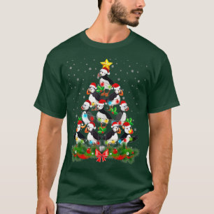 Camiseta Desdecorações das árvores de Natal de Pássaros Eng
