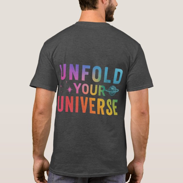 Camiseta desdobrar_ your_ universe_T-Shirt (Verso)