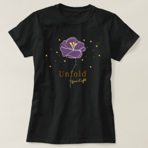 Camiseta Desdobre Sua Linha Floral Clara Arte - Confiança E