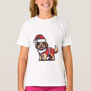 Camiseta Desejamos-lhe um feliz natal com papais noeis de c