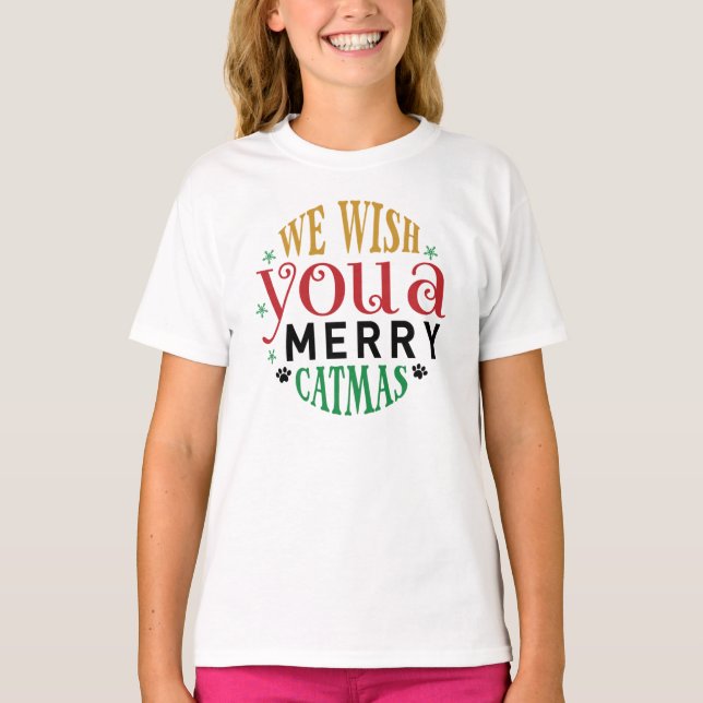 Camiseta Desejamos-Lhe Um Natal Muito Engraçado (Frente)