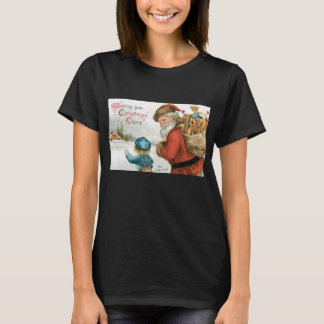 Camiseta Desejando Feliz Natal por Ellen Clapsaddle