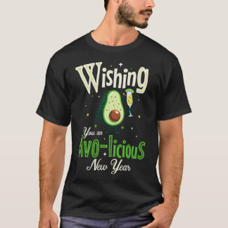 Camiseta Desejando-lhe um avolócio Ano Novo