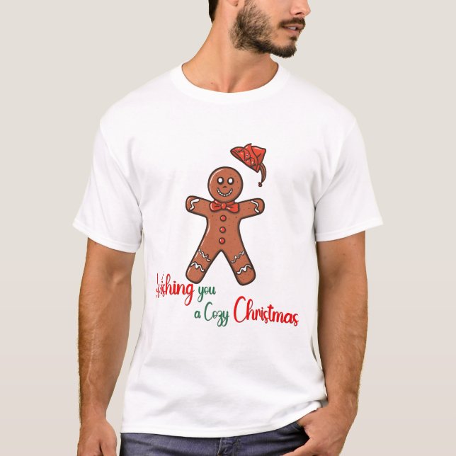 Camiseta Desejando-lhe um doce doce doce de Natal (Frente)