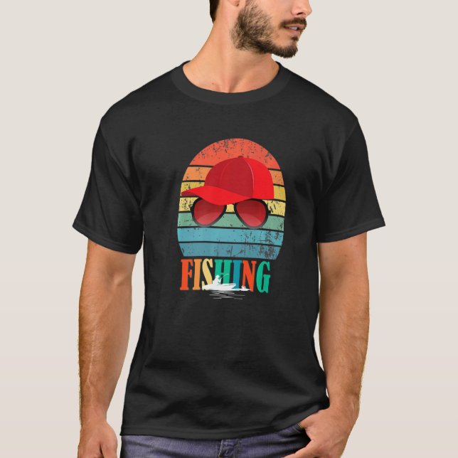 Camiseta Desejava Que Eu Estava A Pescar Diversão De Pesca (Frente)