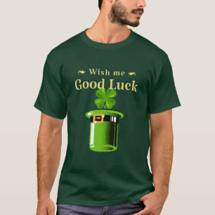 Camiseta Deseje-me boa sorte