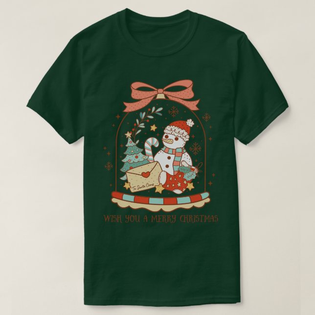 Camiseta Deseje Um Feliz Natal 1 (Frente do Design)