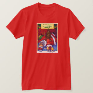 Camiseta Desejo do Natal do papai noel