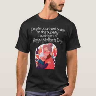 Camiseta Desejo-lhe um Feliz Dia das Mães