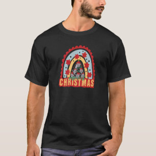 Camiseta Desejo-lhe um Feliz Natal Pai Natal