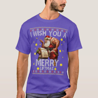 Camiseta Desejo-Lhe Uma Feliz De Natal Feio Com Papais noei