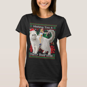 Camiseta Desejo-Lhe Uma Feliz Swiftmas Feia De Natal