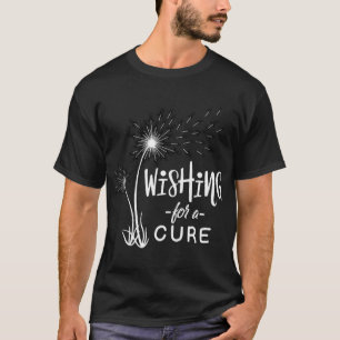 Camiseta Desejo Para O Apoiante De Sensibilização Do Cancer