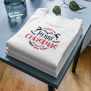 Camiseta Desejo-Te Feliz Natal Típica Retrográfica