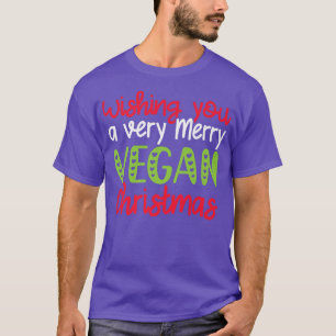 Camiseta Desejo-Te Uma Feliz Vegan Natal Feia Vege Xmas