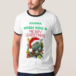 CAMISETA DESEJO UM NATAL IGUANA MERRY