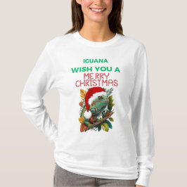 CAMISETA DESEJO UM NATAL IGUANA MERRY