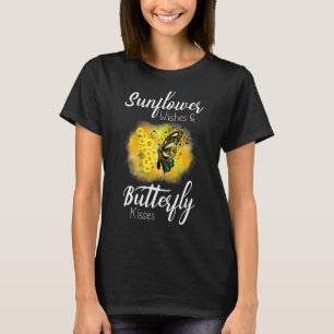 Camiseta Desejos De Girassol E Brisas De Borboleta Sejam Ba
