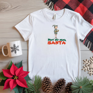 Camiseta Desejos irônicos de elfo de desenho animado vintag
