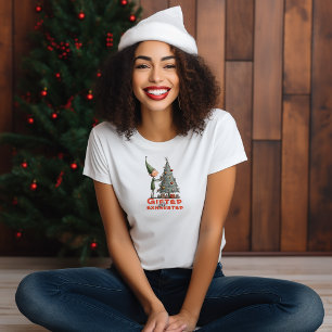 Camiseta Desejos irônicos de elfo de desenho animado vintag