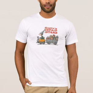 Camiseta Desejos irônicos de elfo de desenho animado vintag