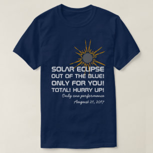 Camiseta Desempenho de Eclipse Solar engraçado personalizáv