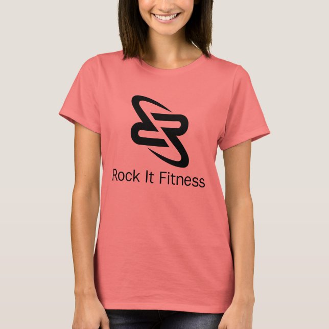 Camiseta Desempenho do logotipo Ti Black Rock (Frente)