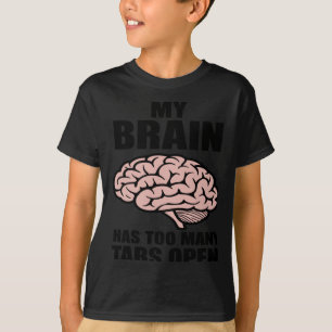 Camiseta Desencaixado - Meu Cérebro Tem Muitas Abas Abertas