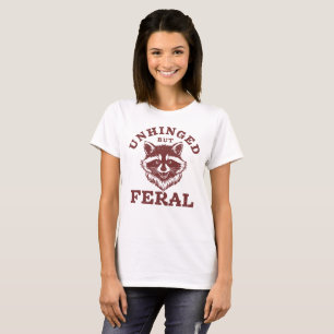 Camiseta Desenfreado Mas Furioso Guaxinim Animal Vintage