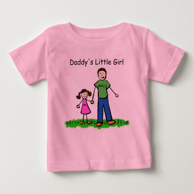 Camiseta Desenhadora De Menina De pai (Personaliza (Frente)