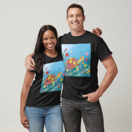 Camiseta Desenhando Bebê Tartaruga