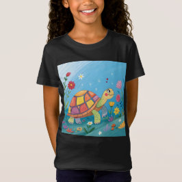 Camiseta Desenhando Bebê Tartaruga