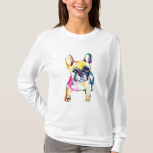 Camiseta Desenhar De Mão Para Cachorros Franceses