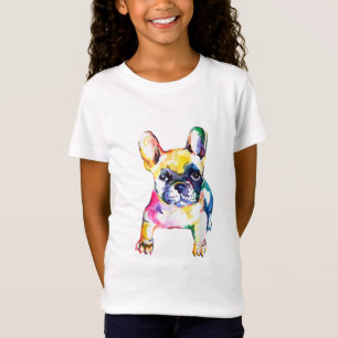 Camiseta Desenhar De Mão Para Cachorros Franceses
