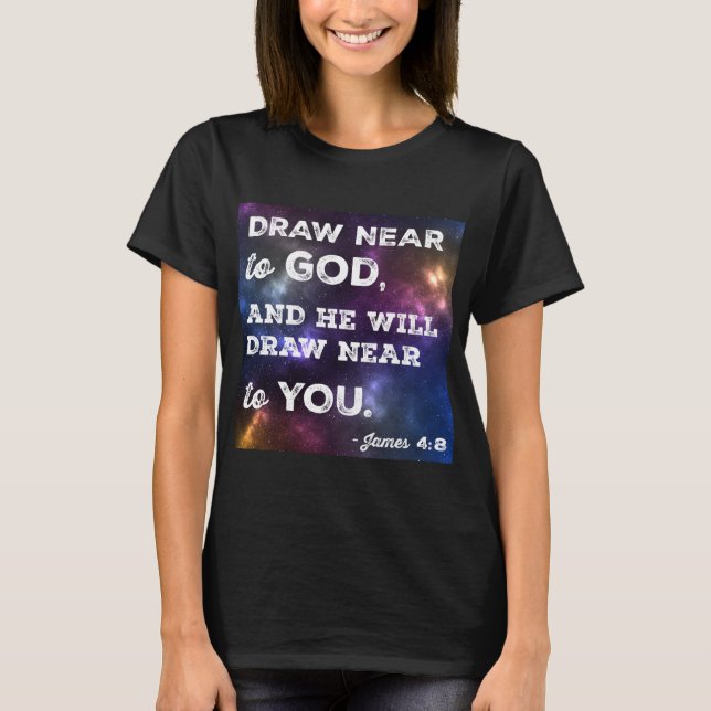 Camiseta Desenhar perto de Deus Design (Frente)