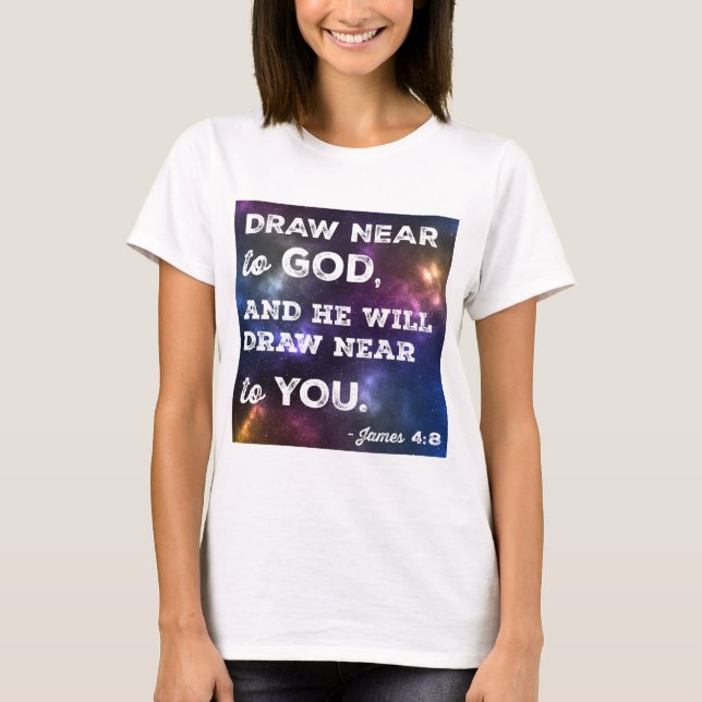 Camiseta Desenhar perto de Deus Design (Frente)