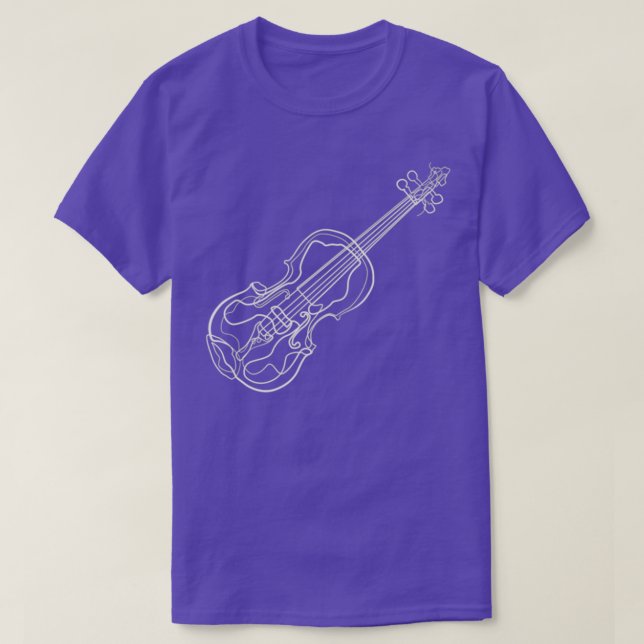 Camiseta Desenho 1 da Linha do Violino (Frente do Design)