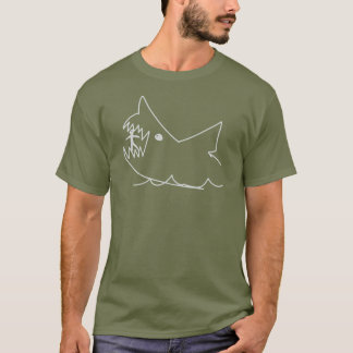 Camiseta Desenho a Giz de Tubarão