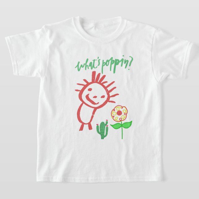 Camiseta desenho à mão de bebê  (Postura )