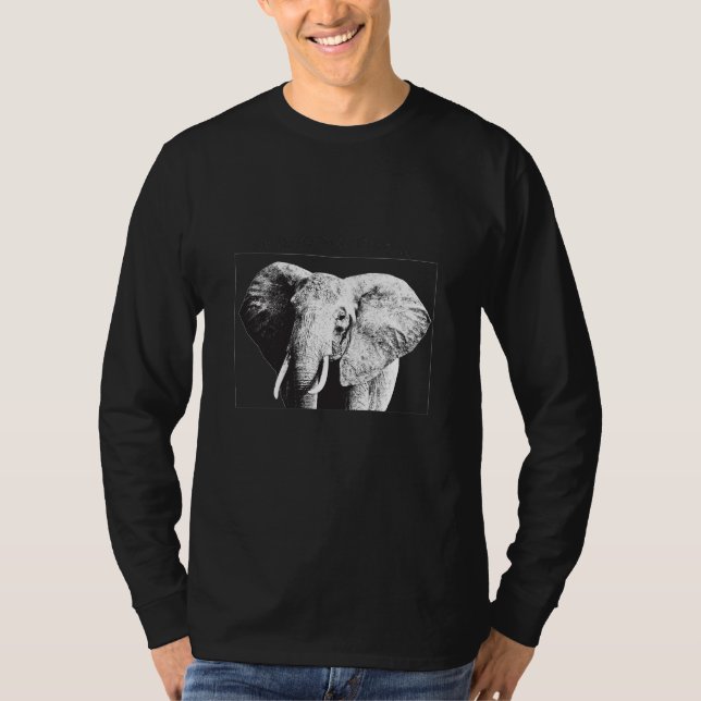 Camiseta Desenho Africano do Elefante Bush (Frente)